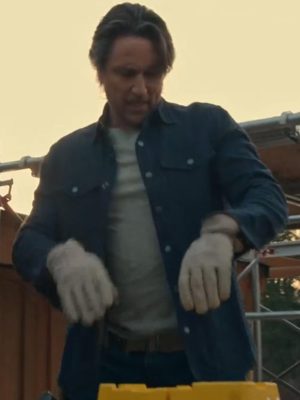 Virgin River S04 Martin Henderson Blue Cotton Jacket