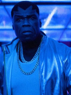 50 Cent Street Figther 2026 Silver Leather Jacket