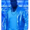 50 Cent Street Figther 2026 Silver Leather Jacket