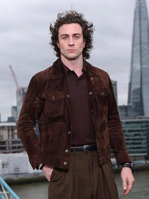 Aaron Taylor-Johnson Fuze 2026 Suede Jacket