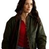 Abigail Spencer Best Medicine 2026 Green Cotton Jacket