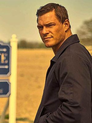 Alan Ritchson Reacher S03 Black Cotton Jacket