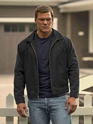 Alan Ritchson Reacher S03 Black Cotton Jacket