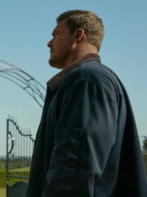 Alan Ritchson Reacher S03 Blue Cotton Jacket