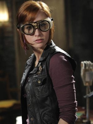 Allison Scagliotti Warehouse 13 Black Leather Vest