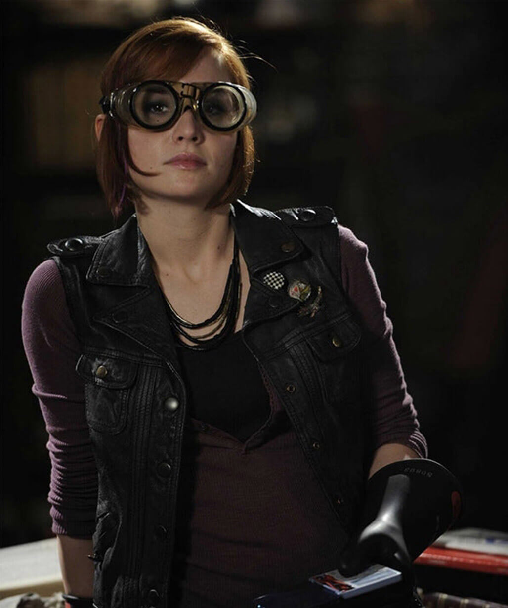 Allison Scagliotti Warehouse 13 Black Leather Vest