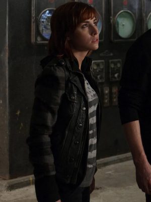 Allison Scagliotti Warehouse 13 Black Leather Vest