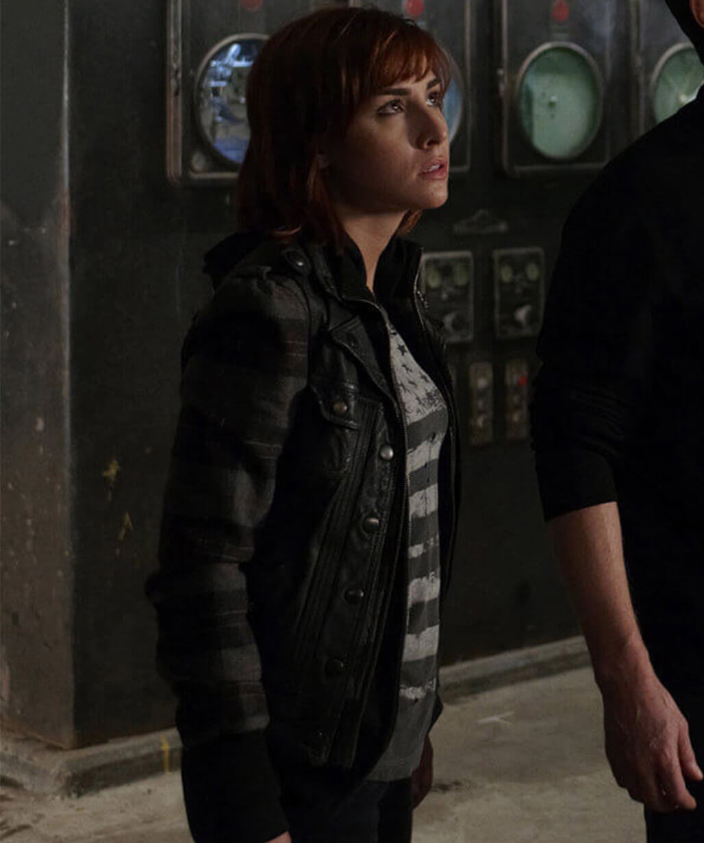 Allison Scagliotti Warehouse 13 Black Leather Vest