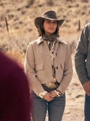 Arielle Kebbel Marshals 2026 Beige Suede Jacket