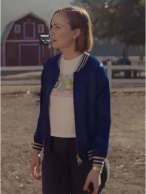 Ava Daniels Hacks S03 Blue Bomber Jacket