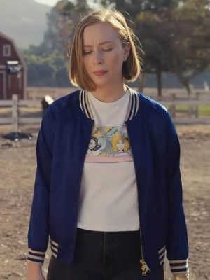 Ava Daniels Hacks S03 Blue Bomber Jacket