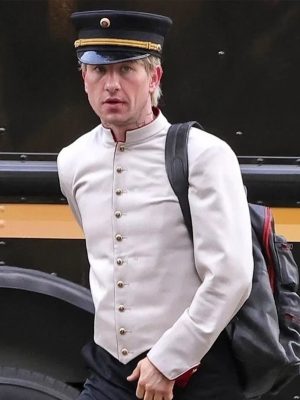 Barry Keoghan Crime 101 White Cotton Jacket