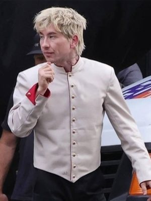 Barry Keoghan Crime 101 White Cotton Jacket