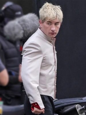 Barry Keoghan Crime 101 White Cotton Jacket