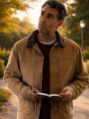 Bobby Cannavale Scarpetta Brown Cotton Jacket