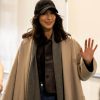 CIA 2026 Necar Zadegan Beige Wool Coat