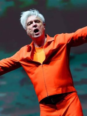 Coachella 2026 David-Byrne Orange Cotton Jacket