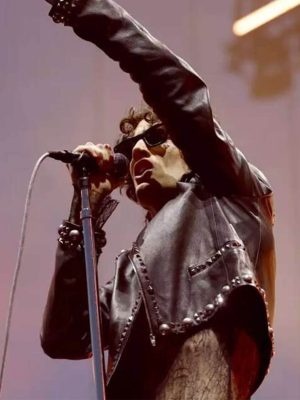 Coachella 2026 Sombr Studded Leather Jacket