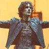 Coachella 2026 Sombr Studded Leather Jacket