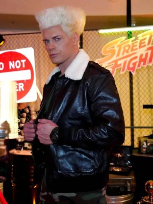 Cody Rhodes Street Fighter 2026 Black Leather Jacket