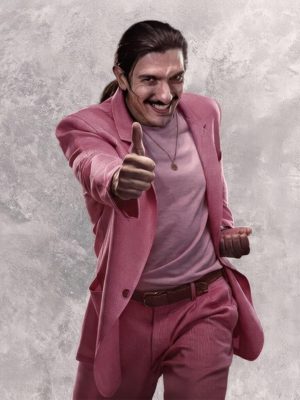 Dan Habiki Street Fighter 2026 Pink Blazer