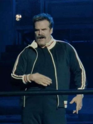 David Harbour DTF St Louis 2026 Blue Track Jacket