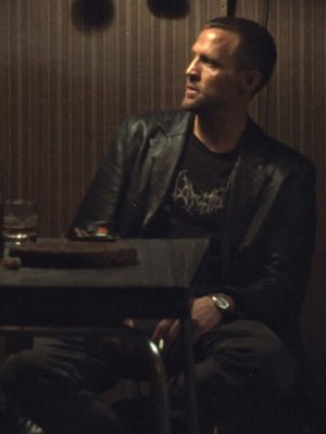 Detective Hole 2026 Tobias Santelmann Black Leather Blazer