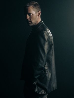 Detective Hole 2026 Tobias Santelmann Black Leather Blazer