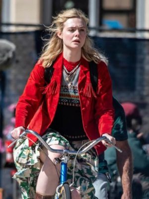 Elle Fanning Margo’s Got Money Troubles 2026 Fringe Jacket