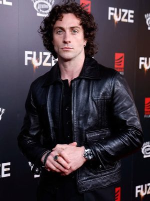 Fuze 2026 Aaron Taylor-Johnson Black Leather Jacket