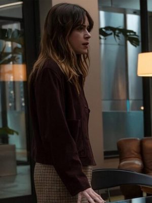 Industry S04 Kiernan Shipka Suede Leather Jacket