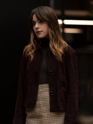 Industry S04 Kiernan Shipka Suede Leather Jacket