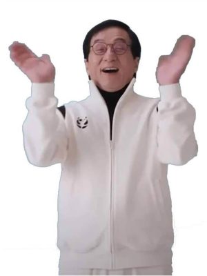 Jackie Chan Karate Kid Legends 2025 White Bomber Jacket