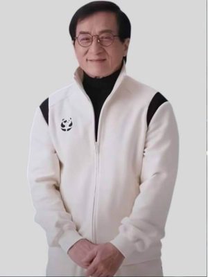 Jackie Chan Karate Kid Legends 2025 White Bomber Jacket