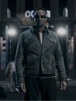 Jessie T. Usher The Boys S05 Grey Suede Jacket