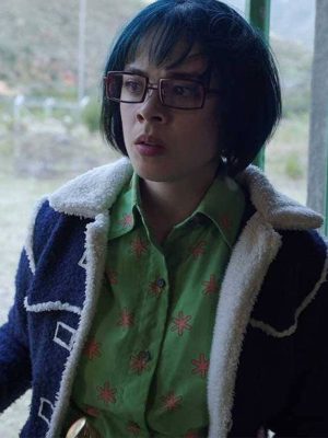 Julia Rehwald One Piece S02 Black Sherpa Jacket