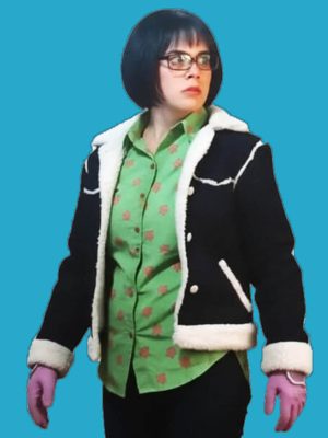 Julia Rehwald One Piece S02 Black Sherpa Jacket