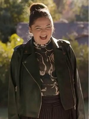 Kayla Schaeffer Hacks S03 Black Leather Jacket