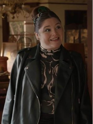 Kayla Schaeffer Hacks S03 Black Leather Jacket