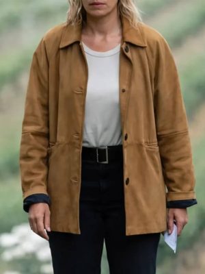 Lillian Vandenberg Dear Life Brown Suede Jacket