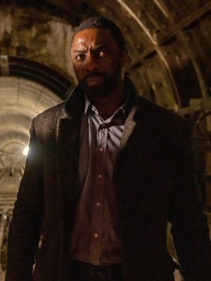 Luther: The Fallen Sun S01 Idris Elba Grey Trench Coat