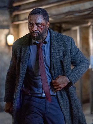 Luther: The Fallen Sun S01 Idris Elba Grey Trench Coat