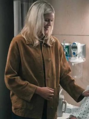 Marshals 2026 Ellyn Jameson Brown Suede Jacket