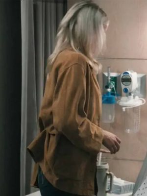 Marshals 2026 Ellyn Jameson Brown Suede Jacket