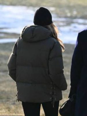 Melania Trump Green Puffer Jacket