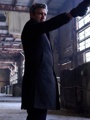 Memory of a Killer 2026 Angelo Doyle Black Wool Coat