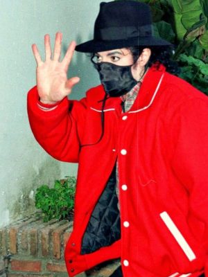 Michael Jackson 2000s Red Wool Jacket
