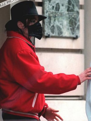 Michael Jackson 2000s Red Wool Jacket
