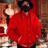 Michael Jackson 2000s Red Wool Jacket