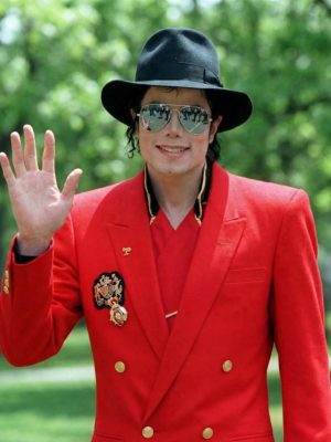 Michael Jackson Red Suiting Blazer